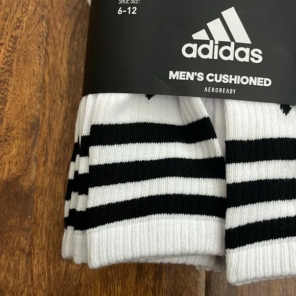 Adidas AEROREADY Crew Socks 6 Pack Size L - Picture 6 of 17